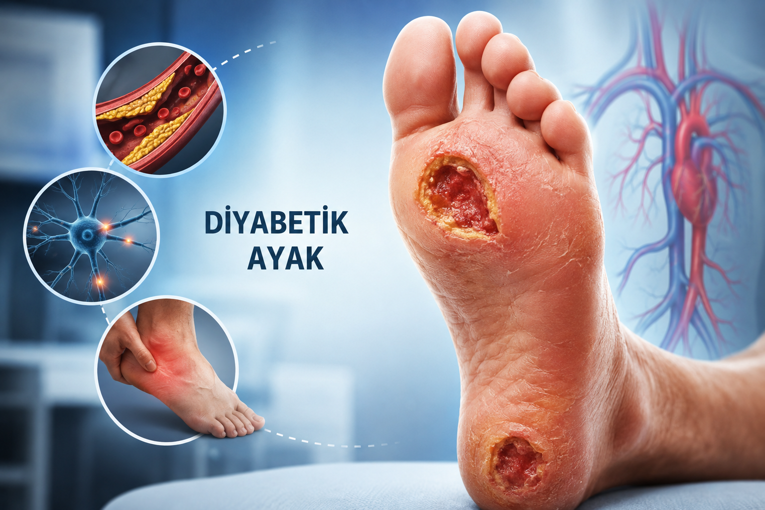 Diyabetik Ayakta Damar Tıkanıklığı Nasıl Açılır